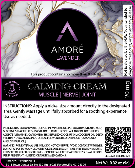 Amoré Lavender Calming Creme 10ml- Wholesale II